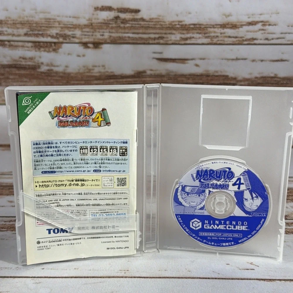 BOXED Naruto Clash of Ninja Gekitou Taisen 1 2 3 4 BUNDLE Set Japanese GameCube